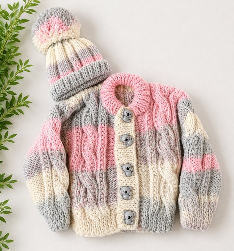 Hand knitted baby - hand,