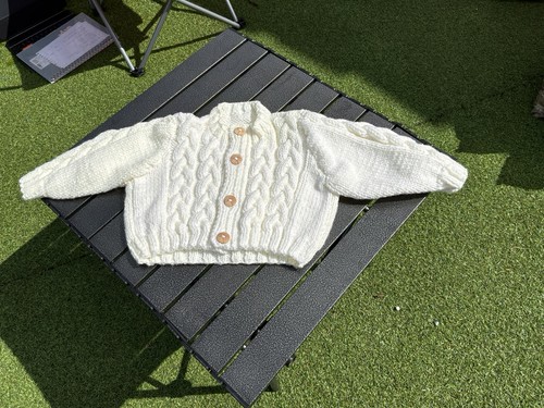 Beautiful hand knitted - knitted, cream
