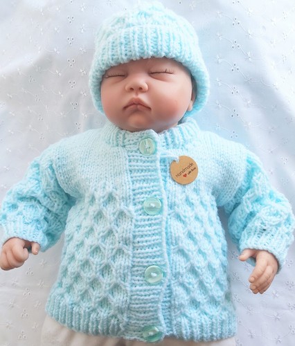 Hand knitted cardigan - hand, and