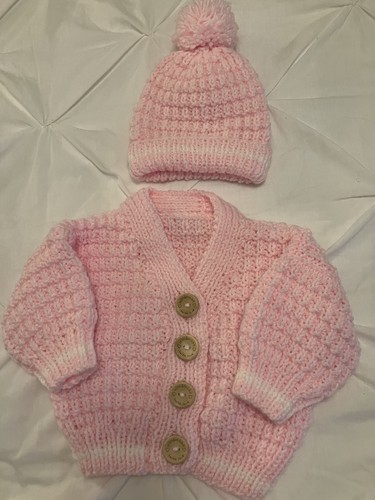 Baby aran pink cardigan - aran, &
