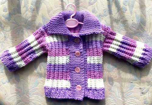 Hand knitted aran cardigan for - hand,