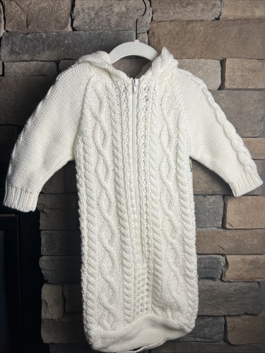Aran baby bunting sweater - aran,