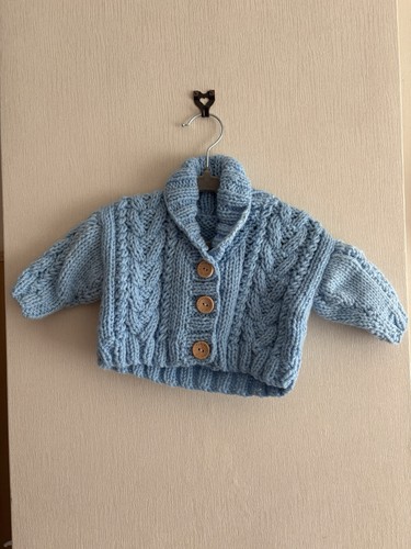 Hand knitted aran baby - knitted,