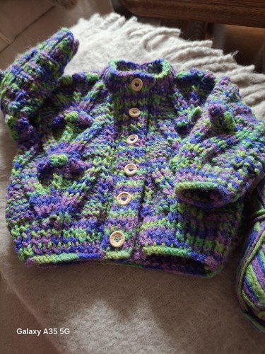 Baby girls handknitted aran - baby,