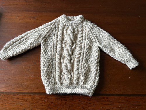 Hand knitted baby - hand-knitted, aran
