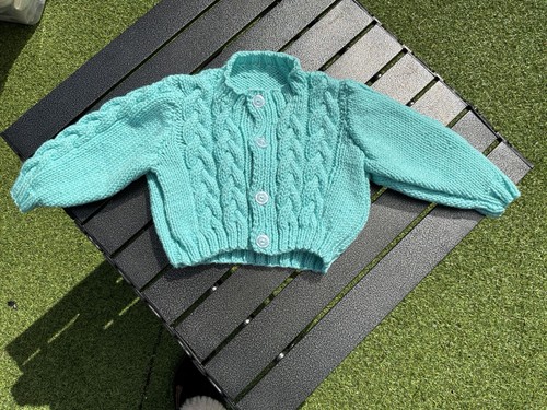Beautiful hand knitted greens - knitted,